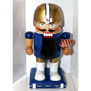 World Market Sports Nebraska Football 7" Wooden Nutcracker #25 Chubby Nutckacker